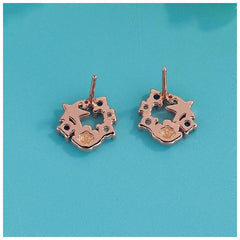 Starfish shell earrings , Sea star earrings , Rose gold studs,  Sterling Silver, S925, Dainty, Gift for her