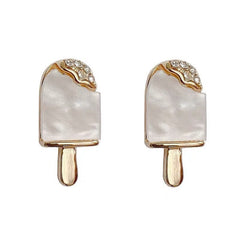 Tiny popsicle earrings| Studs| Sterling Silver| Ice cream earrings| Dainty earrings| 14k gold plated| Foodie jewelry