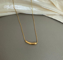Water drop necklace| Tear drop| Elegant necklace| Gold necklace | Simple| Dainty| Best gift
