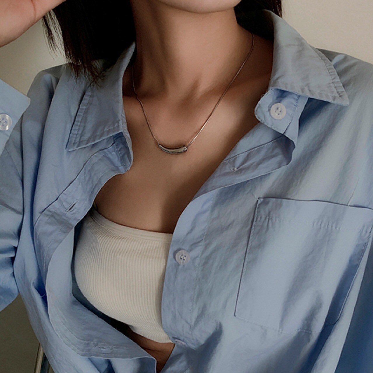 Water drop necklace| Tear drop| Elegant necklace| Gold necklace | Simple| Dainty| Best gift