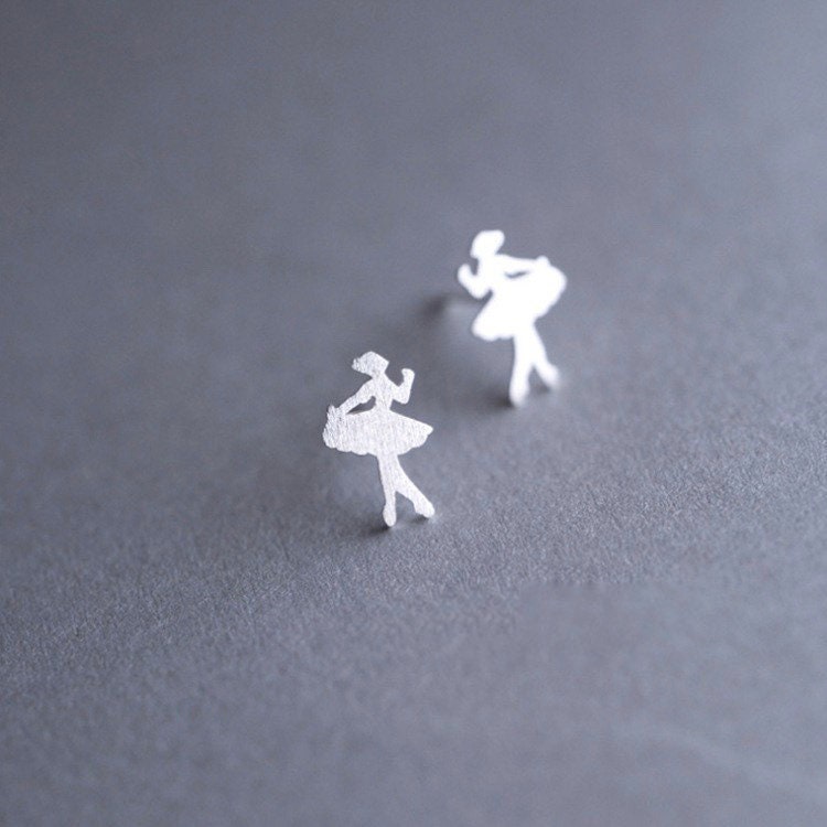 Tiny Ballerina Earrings|