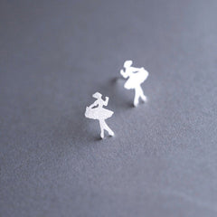 Tiny Ballerina Earrings|