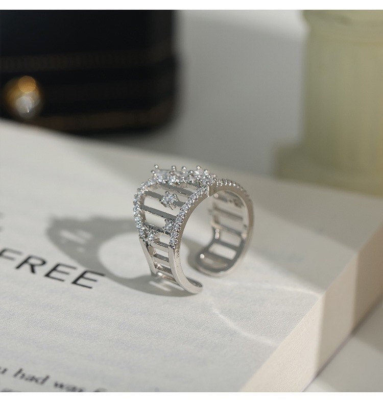 Roller coaster ring | Carnival ring| One of a kind | Statement ring| Adjustable