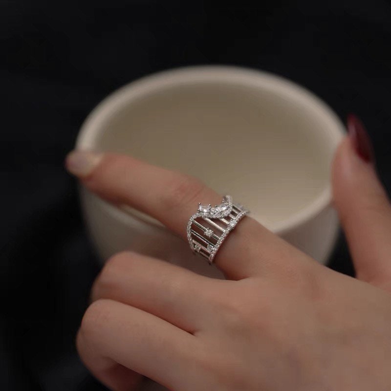 Roller coaster ring | Carnival ring| One of a kind | Statement ring| Adjustable