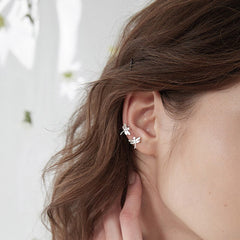 Tiny dragonfly ear cuffs| Sterling Silver