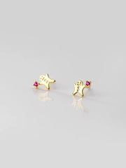 Tiny gingerbread man earrings| Sterling Silver| Christmas | Dainty| Delicate| Cute