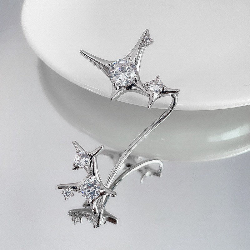 Stars Ear Cuff| Star ear cuff| Ear jacket | Celestial ear jacket| Big Dipper