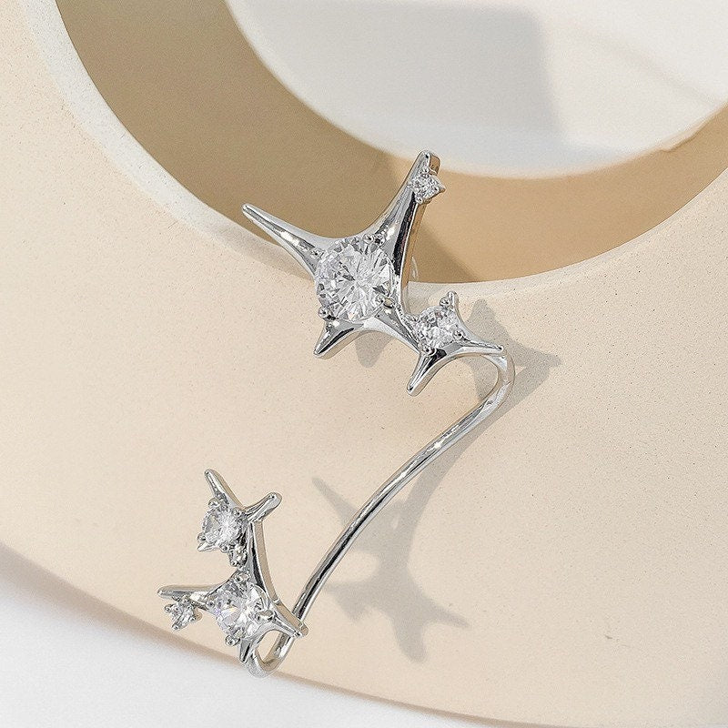 Stars Ear Cuff| Star ear cuff| Ear jacket | Celestial ear jacket| Big Dipper