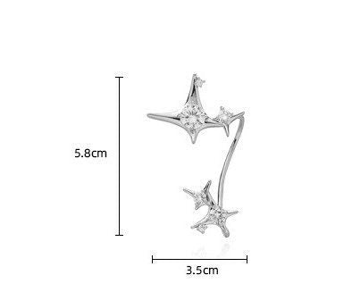 Stars Ear Cuff| Star ear cuff| Ear jacket | Celestial ear jacket| Big Dipper