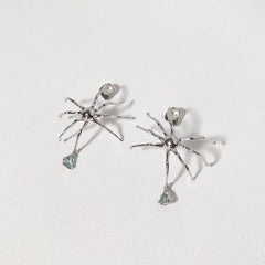 Spider earrings | Pear shape diamond | Odds