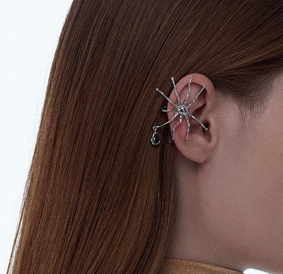 Spider earrings | Pear shape diamond | Odds