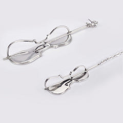 Violin Dangle Earrings| Cello Earrings | Guitar | Mismatched| Asymmetric | Gifts for musicians | Music