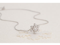 Snowflake Necklace| Sterling Silver