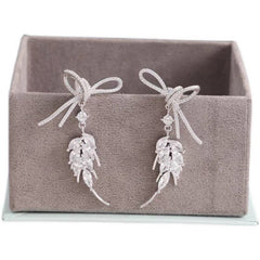 Wheat tassel earrings | Diamond wheat dangle earrings | Bride earrings | Party| Concert