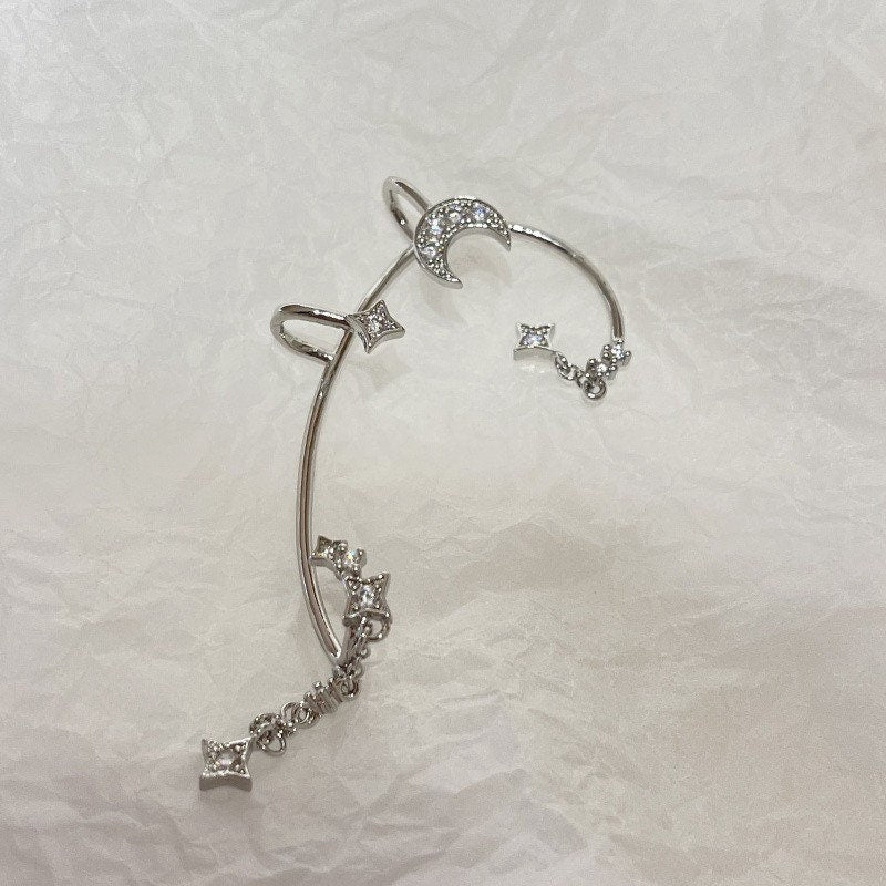 Stars Ear Cuff| Star ear cuff| Ear jacket | Celestial ear jacket