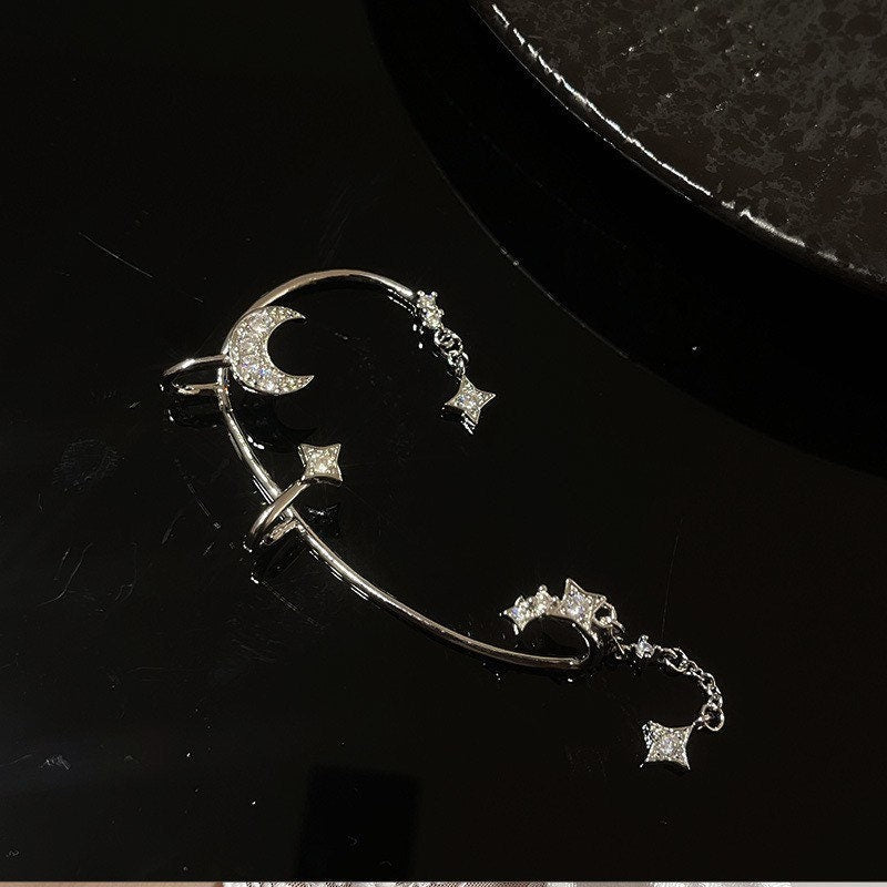Stars Ear Cuff| Star ear cuff| Ear jacket | Celestial ear jacket