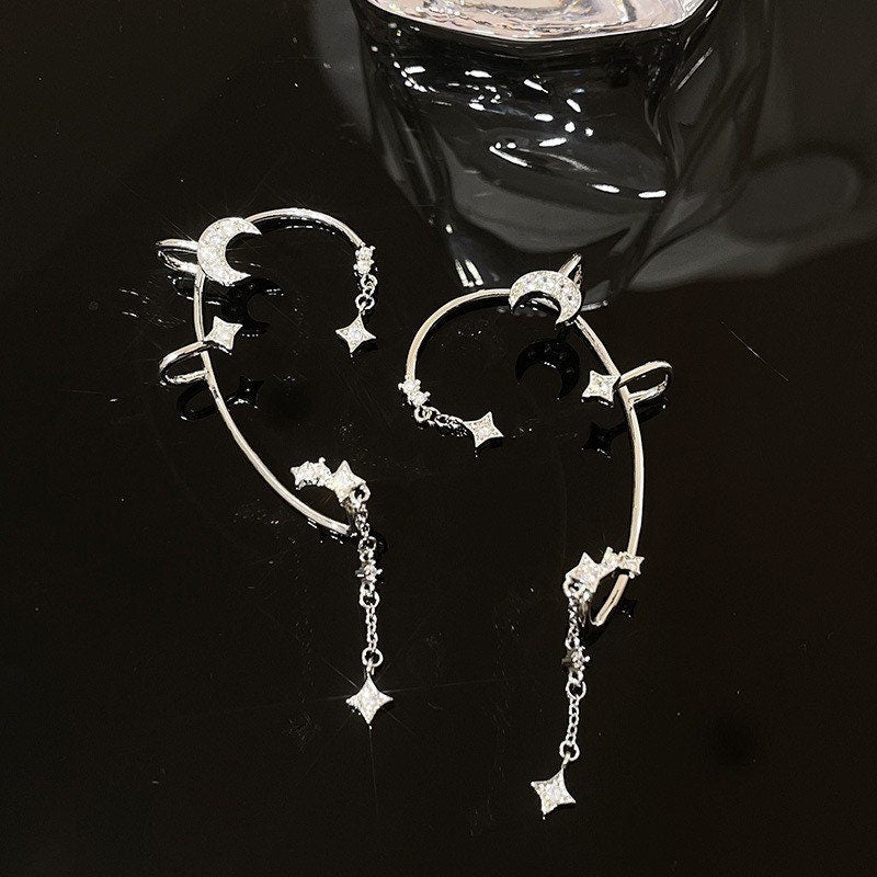 Stars Ear Cuff| Star ear cuff| Ear jacket | Celestial ear jacket