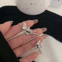 Butterfly Wing Ear Cuff| Molten metal ear cuff