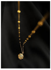 Large Pearl Moon Necklace