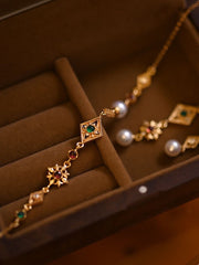 Starburst Bracelet| Dainty Pearl Bracelet | Adjustable Bracelet| Starry Night| Best gift for her