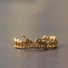 Tiny animal ring| Zoo ring | Delicate | Simple | Elephant | Giraffe | Cute| Bee ring