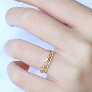 Tiny animal ring| Zoo ring | Delicate | Simple | Elephant | Giraffe | Cute| Bee ring