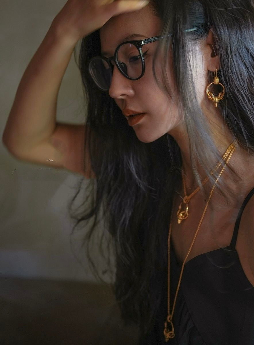 Luxurious Ram Design Real Gold Plated Anti-Tarnish Necklace