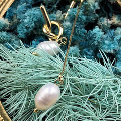 Minimalist Pearl Drop Earrings