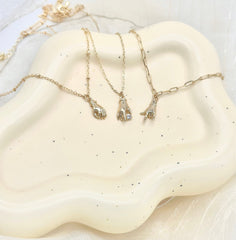 Gold Pinkie Promise Gesture Necklace Elegant Keepsake