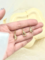 Gold Pinkie Promise Gesture Necklace Elegant Keepsake