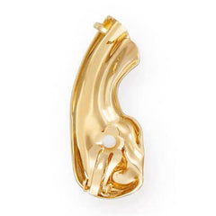 Sculptural Gold Plated Ear Cuff - No Piercing Needed