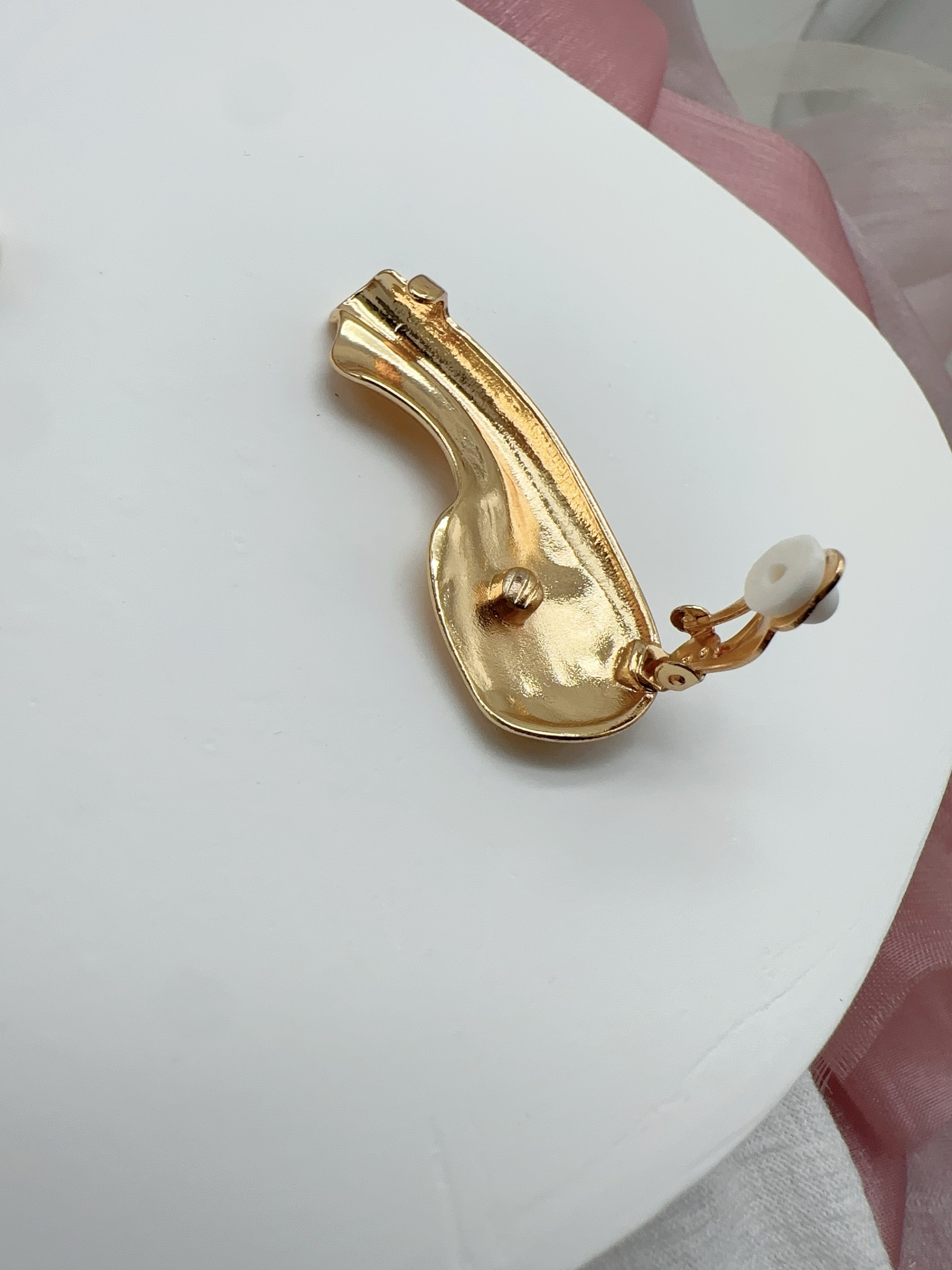 Sculptural Gold Plated Ear Cuff - No Piercing Needed