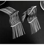 Silver Dreamy Tassel Earrings